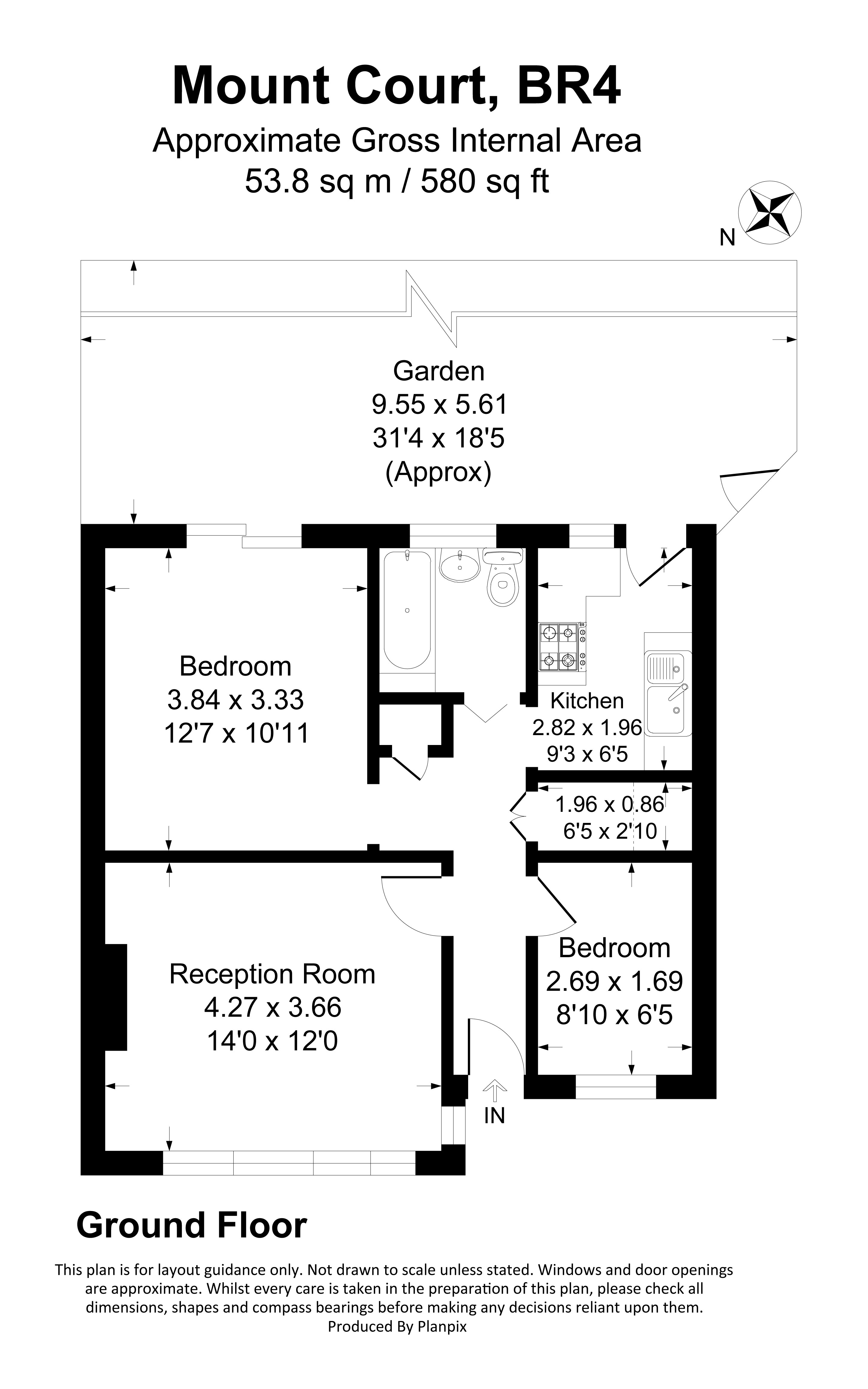 Floorplans For Mount Court, West Wickham, BR4